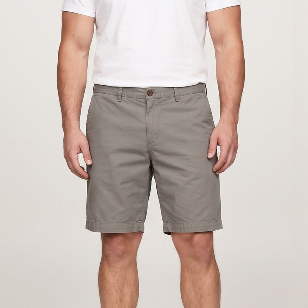 Tommy Hilfiger Mens Size 40 Khaki Brown Gray Shorts 100% Cotton